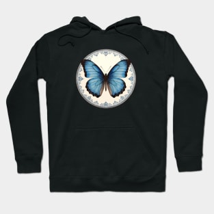 Blue Morpho Butterfly Hoodie